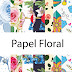Kit digital papel floral 