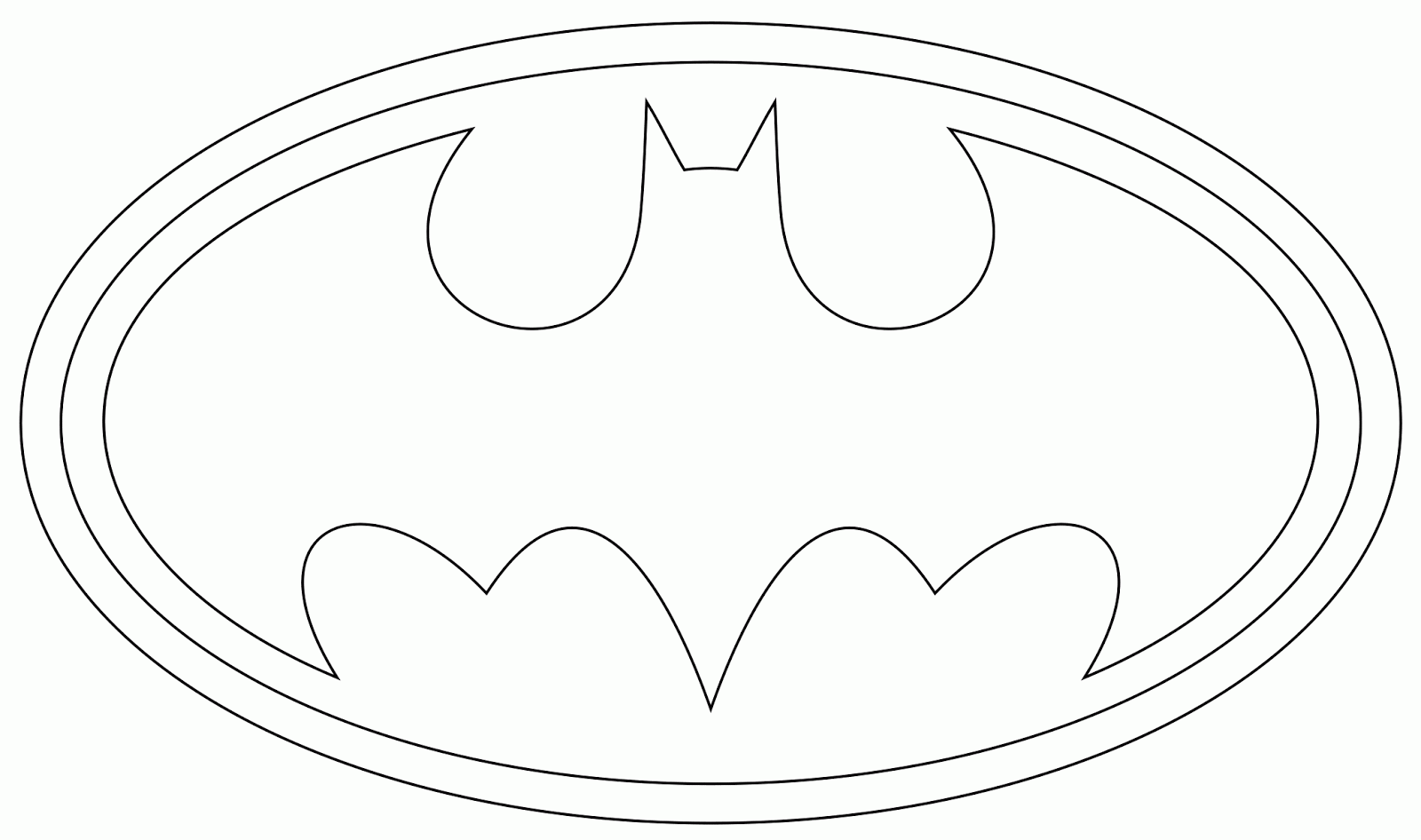 Batman Logo Outline 10