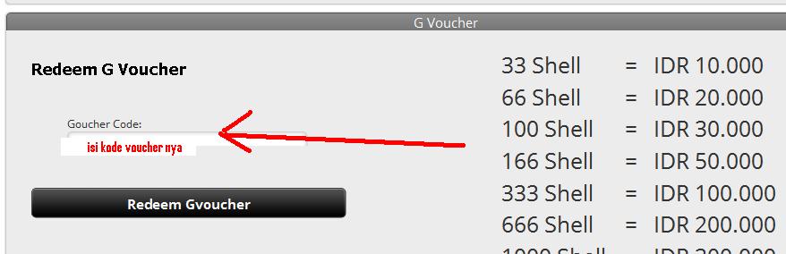 Cara isi cash pb garena dengan voucher gemscool ~ Spartan ...