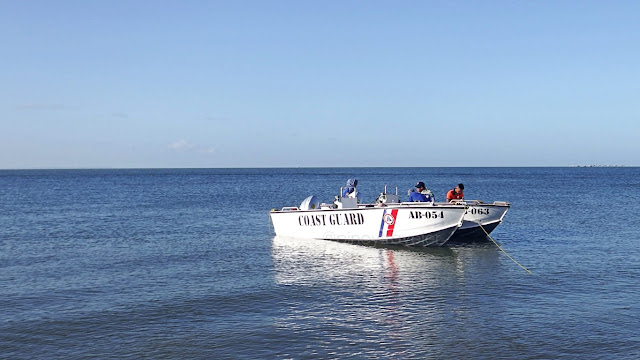 coast guard boats at Paraw at the Iloilo Paraw Regatta