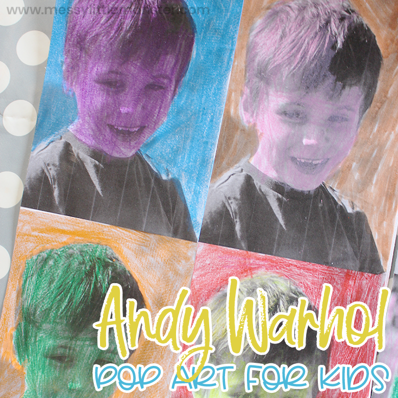 Famous artists for kids - Andy Warhol pop art