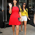 Kim Kardashian looks Hot in leggy Short red dress