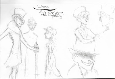 chess, black, white, king, bishop, pawn, concept art
