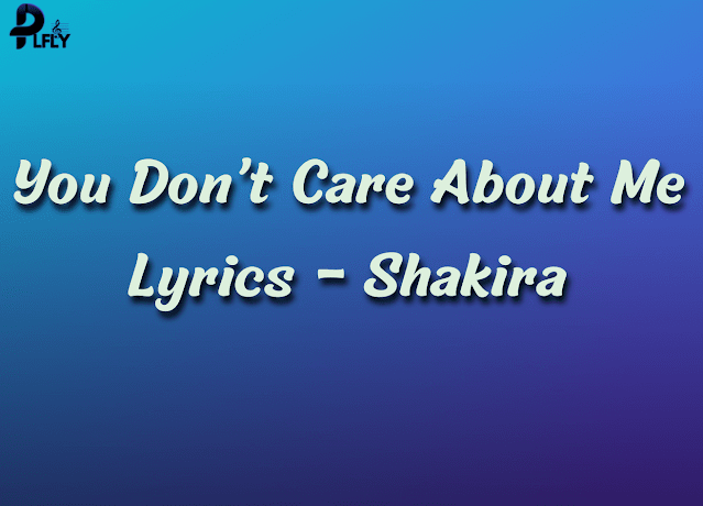 You Don’t Care About Me Lyrics – Shakira