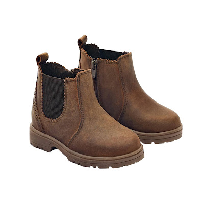 Girls Brown Leather Boots from Zara Kids