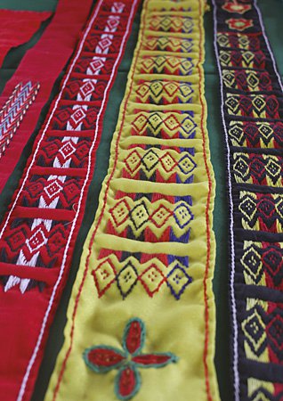 Panubok, a Panay-Bukidnon embroidery style typical of Jamindan and Tapaz, Capiz