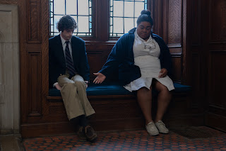 Dominic Sessa stars as Angus Tully and Da’Vine Joy Randolph as Mary Lamb in director Alexander Payne’s THE HOLDOVERS, a Focus Features release.