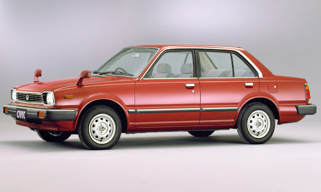 1982 Honda Civic Second Generation 4-door Sedan - Red