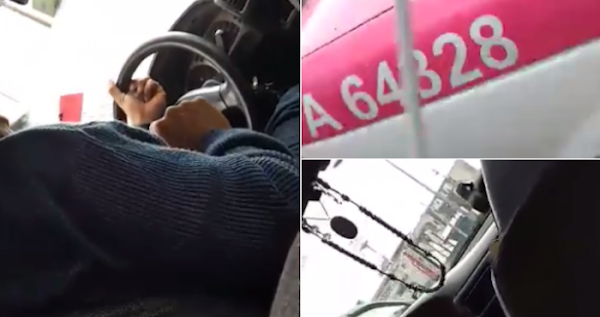 Graban a un taxista que se droga y conduce armado en la CDMX (VIDEO)