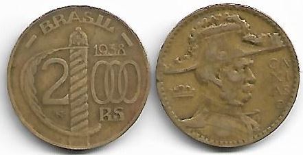 Moeda de 2000 Réis, 1938