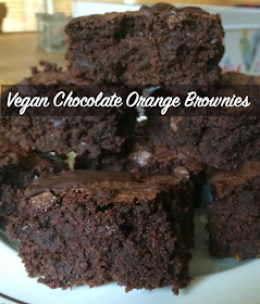 Vegan Chocolate Orange Brownies 