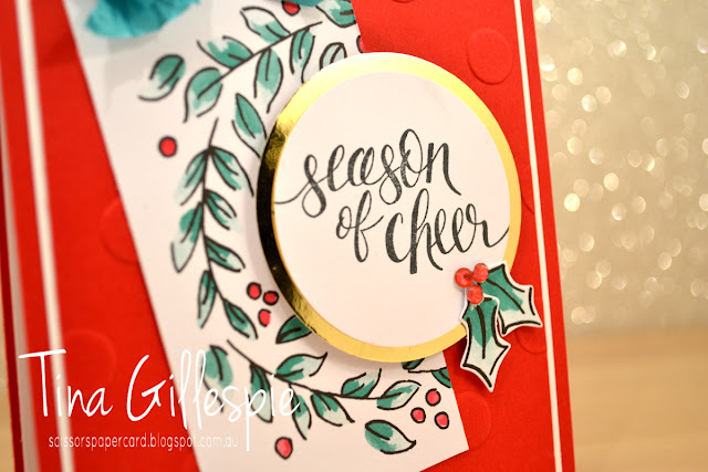 scissorspapercard, Stampin' Up!, Art With Heart, Heart Of Christmas, Watercolour Christmas