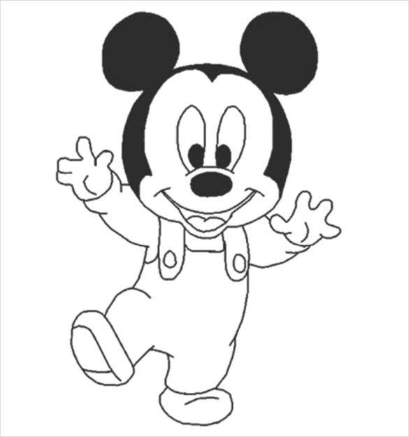 Mickey Mouse Coloring Free Vector Format Smiling Pdf Saxon Math