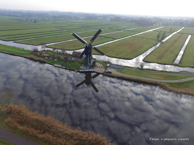 fotos aéreas de Kinderdijk Holanda