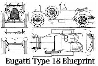 Bugatti Type 18 Blueprint