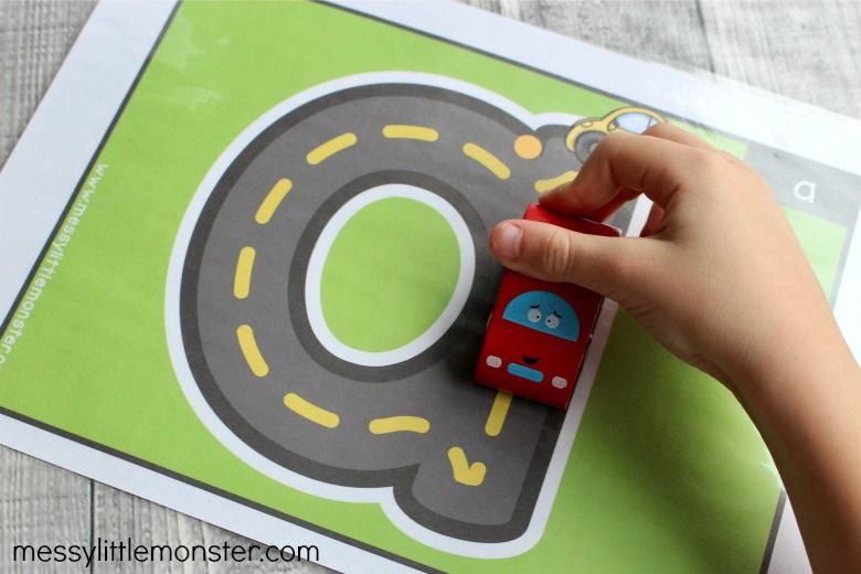 Alphabet roads - learning activities for preschoolers