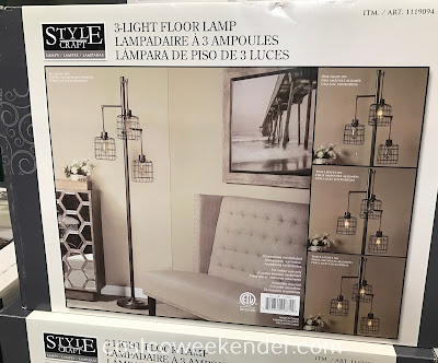 Costco 1119094 - StyleCraft 3-Light Floor Lamp: unique design for that one-of-a-kind look