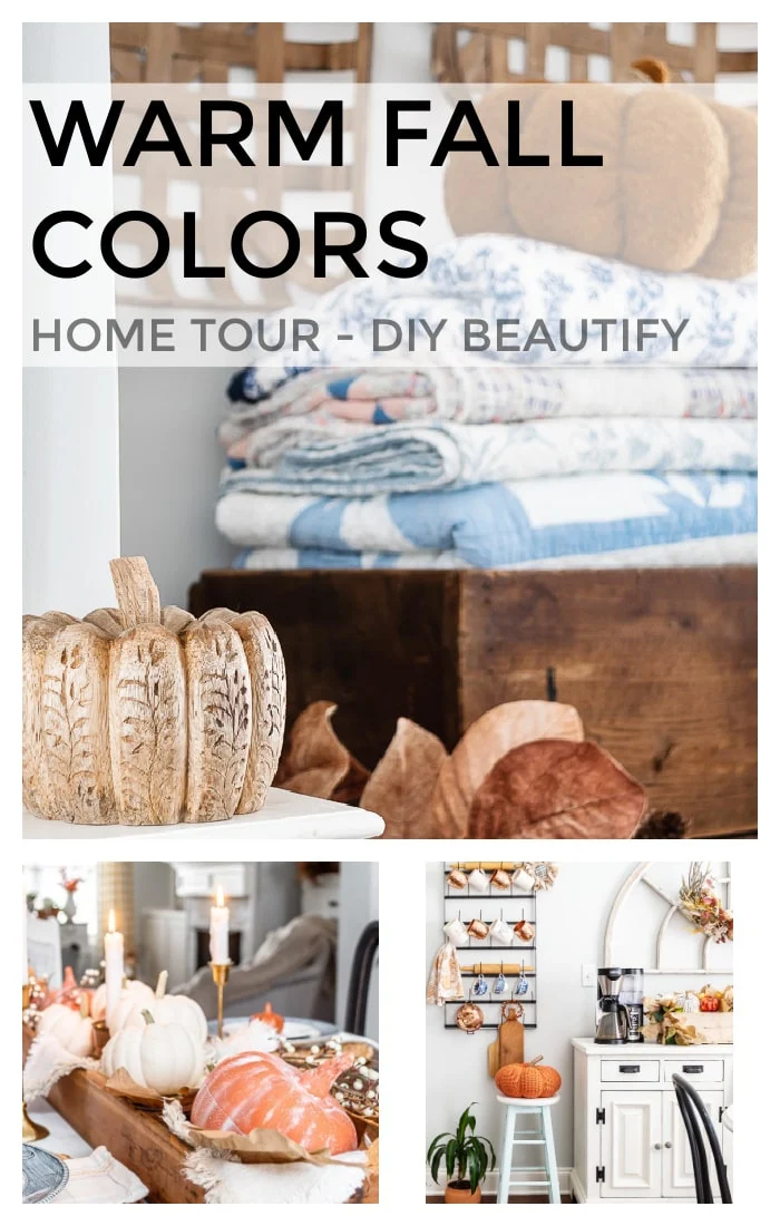 fall home tour collage