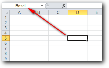 Nama lain sel di Ms Excel