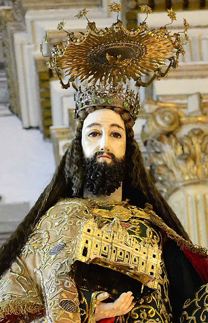 São José Esposo, imagem de marfim na igreja de Santo Agostinho, Manila