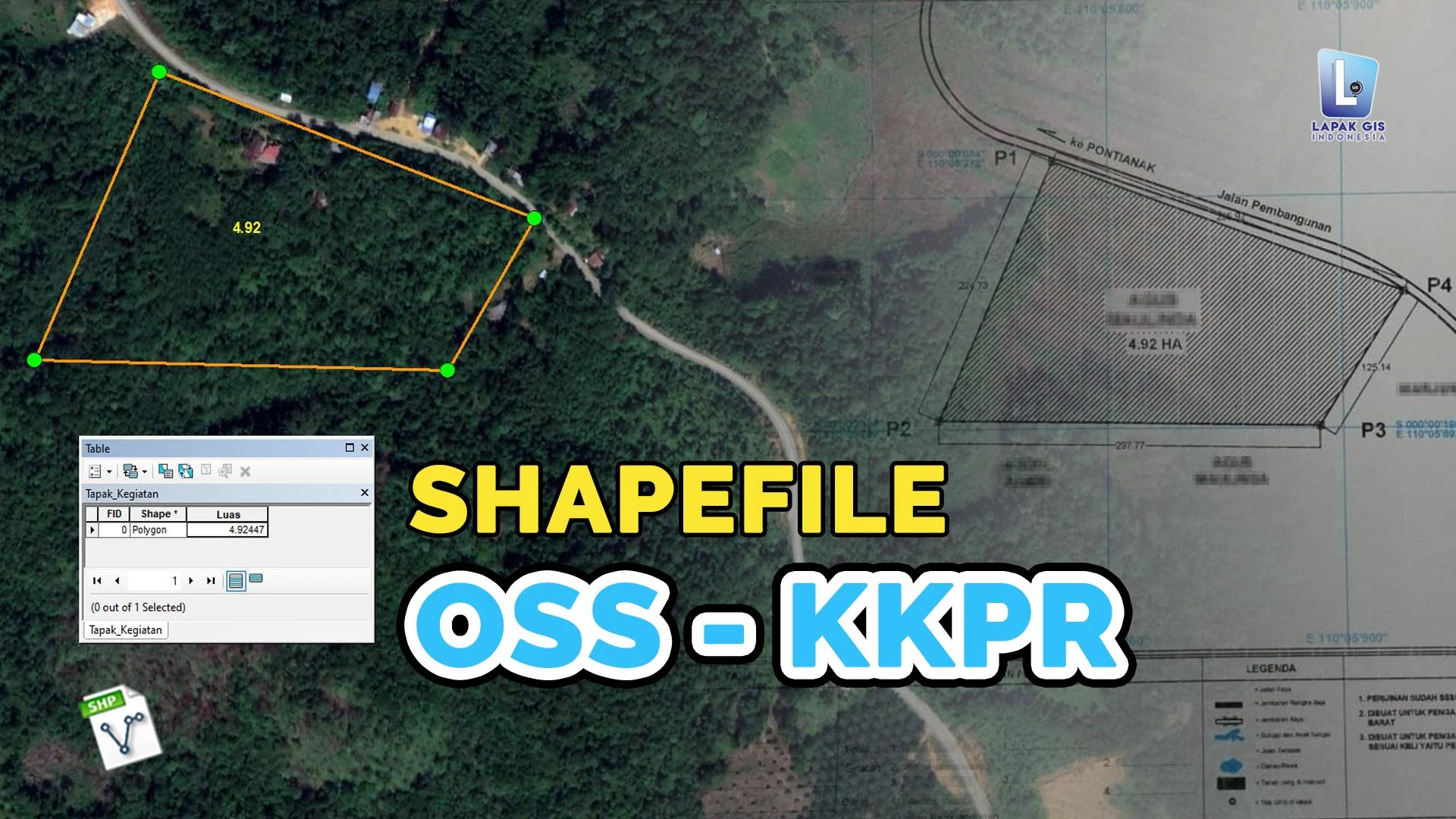 SHP (Shapefile) Polygon Perizinan OSS - KKPR