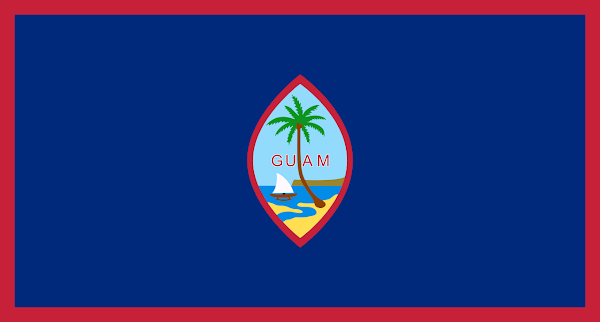 Logo Gambar Bendera Negara Guam PNG JPG ukuran 600 px