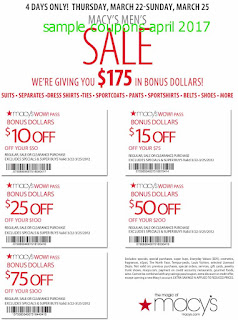 Macy's coupons april 2017