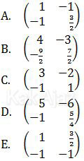 Invers matriks AB, (AB)^-1