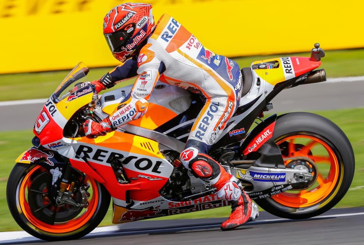 MotoGP Inggris Marquez Akan Start Dari Posisi Pertama Disusul