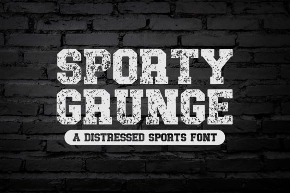 Download Sporty Grunge Font - Display