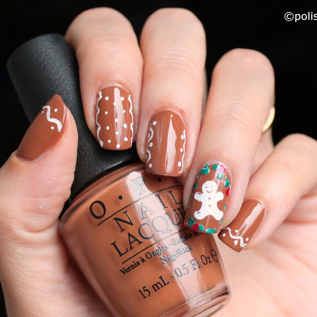 Nail art │ Christmas preprations: Biscuits on my nails! [26GNAI]