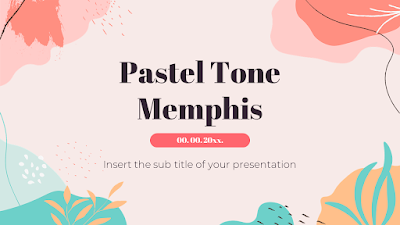 Template PowerPoint Aesthetic Pastel, ppt aesthetic