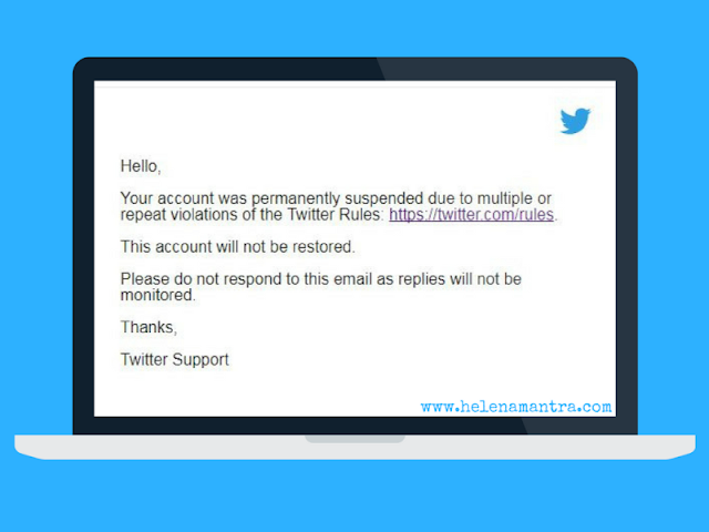 cara memperbaiki akun twitter suspended