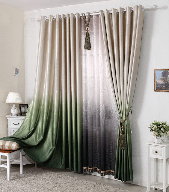 Ombre style modern curtain designs with great look