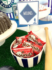 Baseball Party foods- Mounds bars