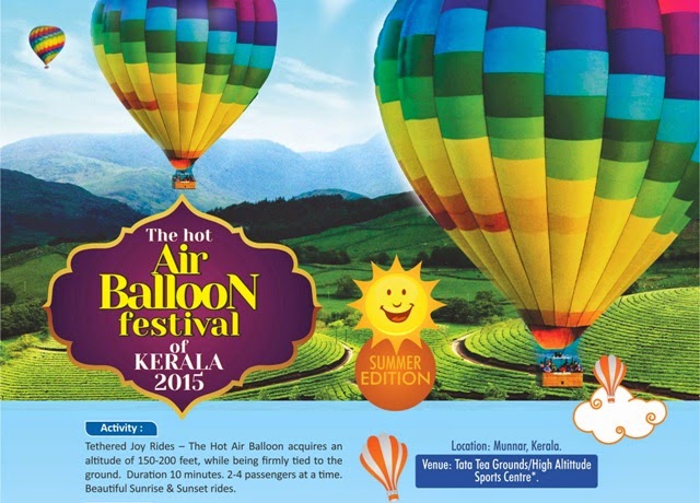 Adventure Sports in munnar, ballooning in munnar, baloon festival in munnar