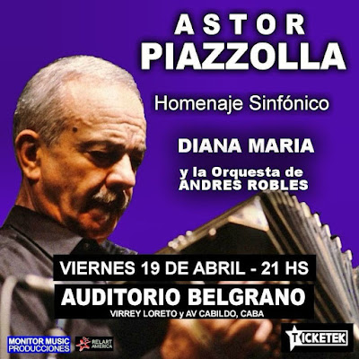 Hommage symphonique Piazzolla soir Auditorio Belgrano l’affiche]