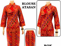 Model Baju Batik Bawahan Rok Panjang Hitam
