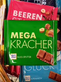 Ritter Sport XXL Schokolade, Sorte Nuss-Slitter, Spruch "MEGA KRACHER"