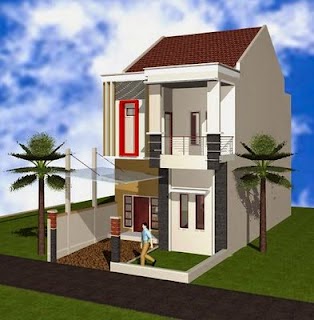 Contoh Desain Rumah  Minimalis  2  Lantai  tipe 45 Terbaik Godean web id