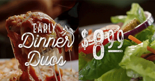 Bisman Cheapskate Olive Garden 8 99 Early Dinner Duos