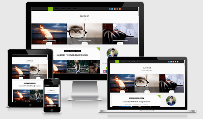 iGenius Responsive Modern Blogger Theme