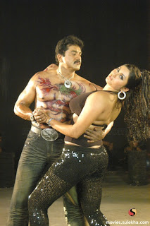 Sarath Kumar with a Dragon Tattoo on his Chest