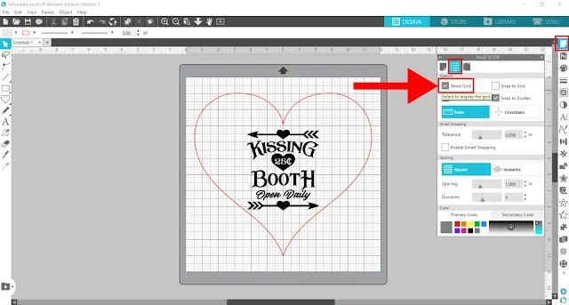 warp tool, silhouette studio, cameo 4, designer edition, gridlines