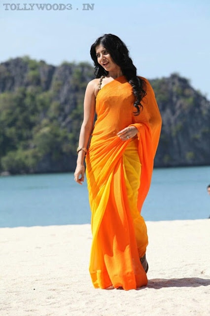 Samantha Ruth Prabhu Hot Orange Saree HD Photos and Stills