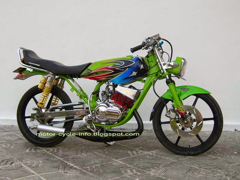 Gambar Modifikasi Yamaha RX King warna hijau