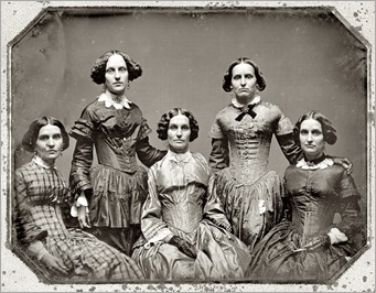 The Clark sisters circa 1850