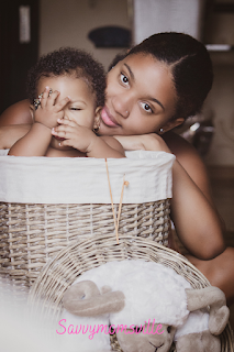 African mom and baby