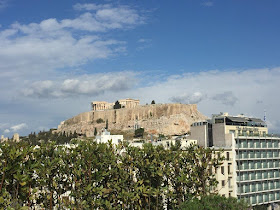 A VIEW OVER ACROPOLIS FROM A ROOF TOP