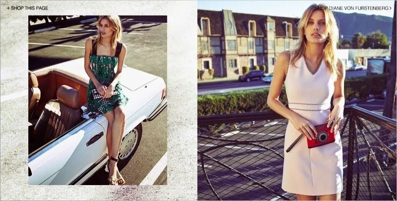 Shopbop showcases DVF designs for its Spring/Summer 2015 Lookbook with Bregje Heinen